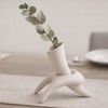 Modern Abstract Ceramic Vase 7.3" Wabi Sabi Japandi Sculptural Vase,