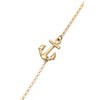 Elli Women's 925 Sterling Silver, Gold Plated Anchor Anklet