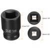 sourcing map 4 Point Square Socket 1/2" Drive 15mm Metric