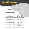 72" Universal Control Cable - Fits for 5200 Series Products,