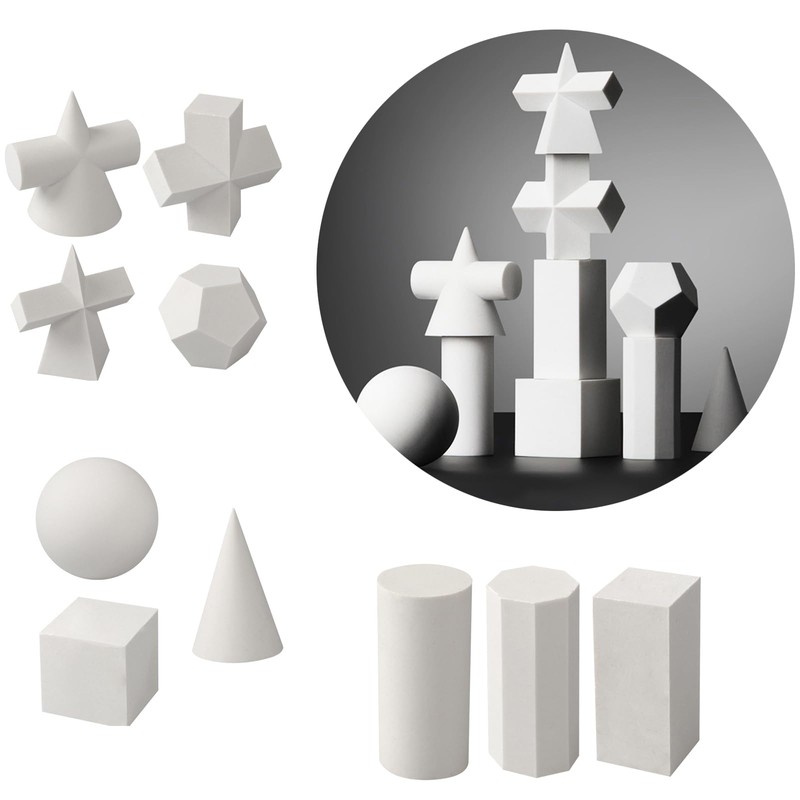 Gypsum Geometry Sketch Drawing Model Geometry Mold Sketch Geometric Solid