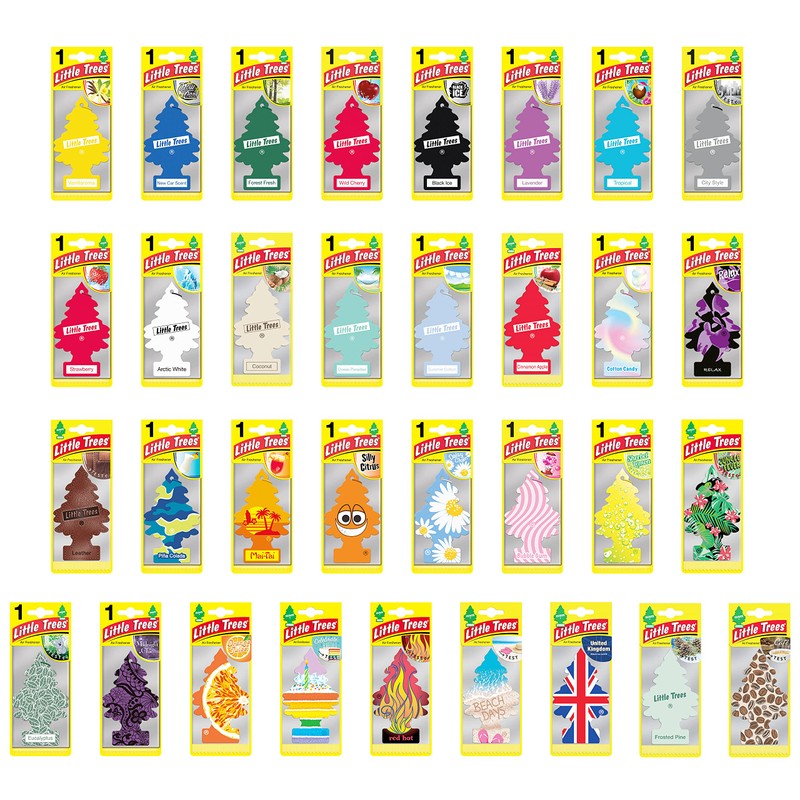 LITTLE TREES Car Air Freshener | Hanging Paper Tree for