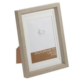 Hakuba Chululu FCHL-P01BE P01 Picture / Photo Frame, Fits 3.5 x 5 / 4 x 6 / 5 x 7 inch (L / KG / 2L) Photos, Beige