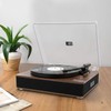 LP&No.1 Record Player with Stereo Speakers, 3-Speed Belt-Drive Turntable for