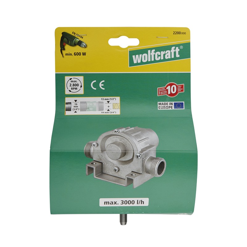 wolfcraft Pump With Metal Casing I 2200000 I For pumping
