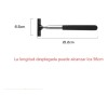 2 Pcs Acero Inoxidable Espejo Telescópico Limpiaparabrisas