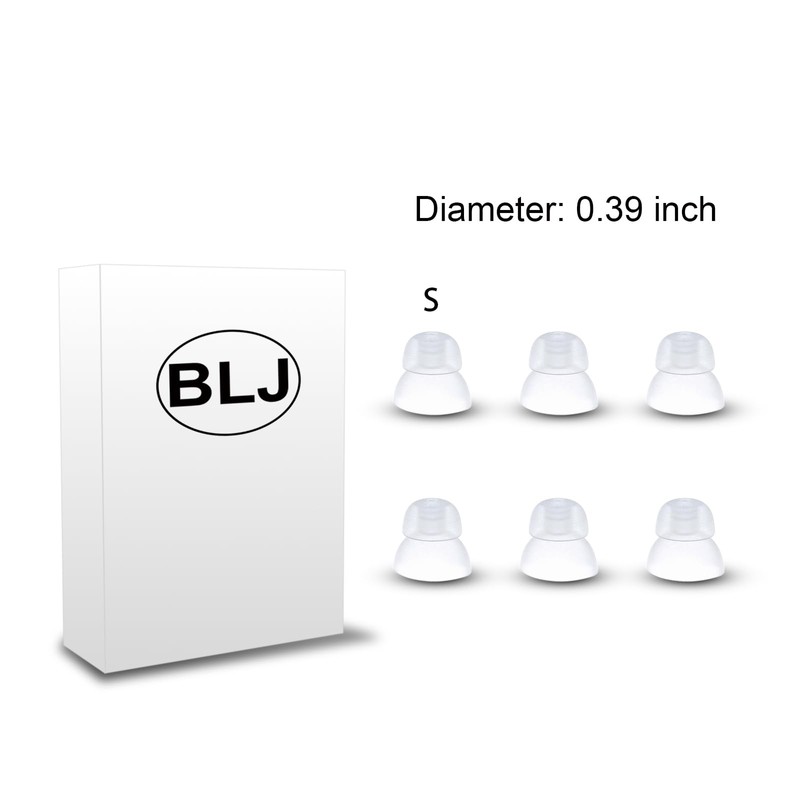 BLJ Hearing Amplifier 6pcs Ear Buds Domes, Double Layer Design,