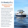 Boat Documents Organizer - Large Size Water Resistant Case for