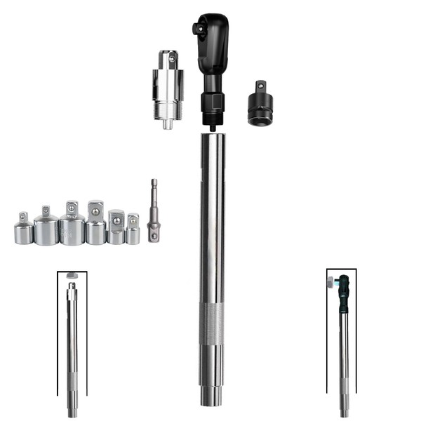 QVIKPMU Offset Extension Wrench, Multifunctional Offset Extension Wrench Impact for