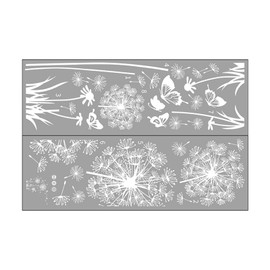 White Wall Decoration Art Stickers Butterflies Flying Self Sticky for Furniture Tiles, Mirrors Accessory