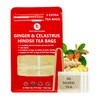 Pure Ginger Tea Bags with Celastrus Hindsii - 55 Count (+5 Tea Bags) - 5.15 oz, Herbal Detox Tea Blend, Immune Support, Muscle Relief, and Daily Wellness, Bamboo Tong Include