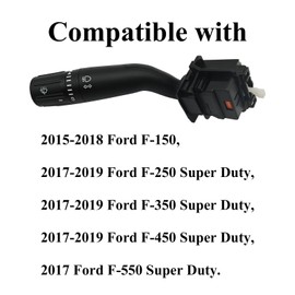 Turn Signal Switch Windshield Wiper Switch Assembly Compatible with Ford F150 2015-2020, F250 F350 F450 Super Duty 2017-2020, F650/F750, Replaces# CBS2293, FL3Z13K359AA