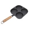 Egg Frying Pan, Cast Iron Cooking Utensils 4 Cup Egg