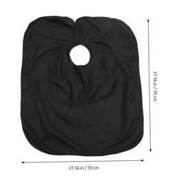 BIUDECO Hair Dyeing Shawl Apron Non-Stick Salon Cape for Hairdressing and Dyeing Durable Neck Protector for Barber Shop and Home Salon Use Black