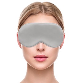 liebesfreunde® Eye Mask Made of 100% Real Silk - Comfortable & Soft - Sleeping Mask for Men and Women - Blindfold, Black