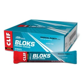Clif Bloks Energy Chews Sabor Tropical Punch 25mg Cafeína 60g