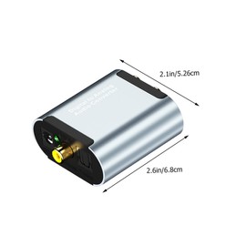 Gadpiparty 1 Set Digital to Analog Audio Converter Optical Fiber Adapter for Easy Installation Supports Sampling Rates No Electromagnetic Noise for Various Equipment
