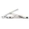 sourcing map 12-inch Hanging/Casement Window Hinge, 202 Stainless Steel Silver