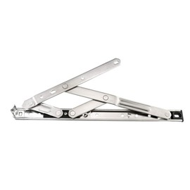 sourcing map 12-inch Hanging/Casement Window Hinge, 202 Stainless Steel Silver Tone