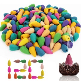 120Pcs Backflow Incense Cones, Incense Sticks Aromatherapy of Incense Cones, Insensé Cones for Relaxation and Meditation, Incense Cones Scented for Home Office Kitchen Bedroom Yoga Room