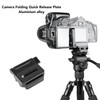 Camera Folding Quick Release Plate L Bracket 285 Degree Wide