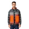 ORORO Men's Lightweight Heated Vest with Battery Pack (Flecking Grey,L)