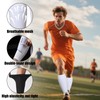 2 Pairs Football Shin Pad Sleeves with Pocket Holding Shin
