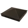 Nuvo Iron Pyramid Post Cap, 6" x 6",Black