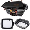 New LARGE Collapsible BBQ Prep Tub wtih LOCKING Lid &
