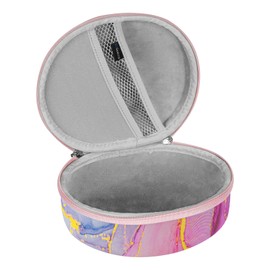 Geekria NOVA Headphones Case Compatible with Beats Studio Pro, Studio3, Studio2.0, Studio Wireless Case, Replacement Hard Shell Travel Carrying Bag with Cable Storage (Pink Marble)