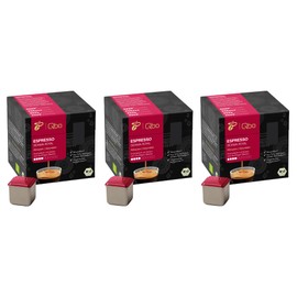 Tchibo Qbo Espresso Sidama Royal Premium Coffee Capsules, 81 Pieces - 3 x 27 Capsules (Espresso, Intensity 4/10, Aromatic and Fruity), Sustainable, Made from 70% Renewable Raw Materials