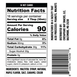 Joseph's Sugar Free Syrup (Maple), 2 Pack, 32 Fl Oz Total