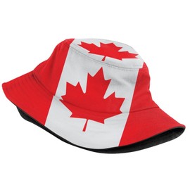 Cute Canada Canadian Flag Bucket Hat Packable Fashion Sun Cap Outdoor Fisherman Hat for Women Men Boys Girls