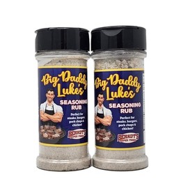 2 Pack of All purpose Berkot's Super Foods Big Daddy Luke's Seasoning Rub 5oz Perfect Spice for Steaks Burgers Pork Chops and Chicken