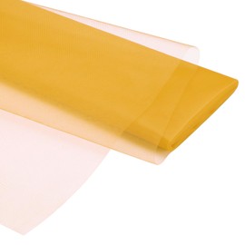 PATIKIL Tulle Fabric Roll 54" x 10 Yards Fabric Spool Tulle Ribbon Net Bolt DIY Craft Wedding Party Decoration Pom Pom Skirt Table Skirt Gift Packing Dark Yellow