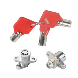 CELOMT Hard Saddlebag Saddle Bag Lock Set for Harley Davidson Touring Models 1993-2013 Includes 2 Locks + 3 Keys Red Lock