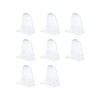 LannuMet 8pcs 45mm Clear Plastic Blinds Hold Down Brackets Window