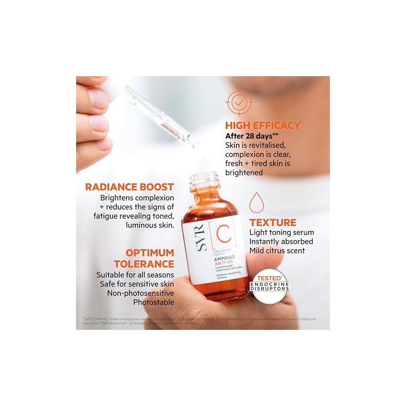 SVR C Ampoule Anti-Ox Serum Antioxidante Anti-Edad con Vitamina C,