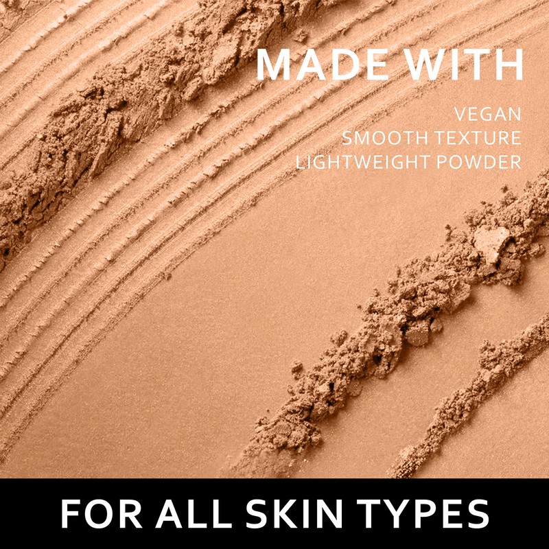 FV Natural Bronzer Powder, Long-Lasting & Waterproof, Glow Bronzing Powder,