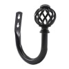 Ulifestar 2 Pack Curtain Holdbacks,U Shaped Wall Mounted Curtain Tieback