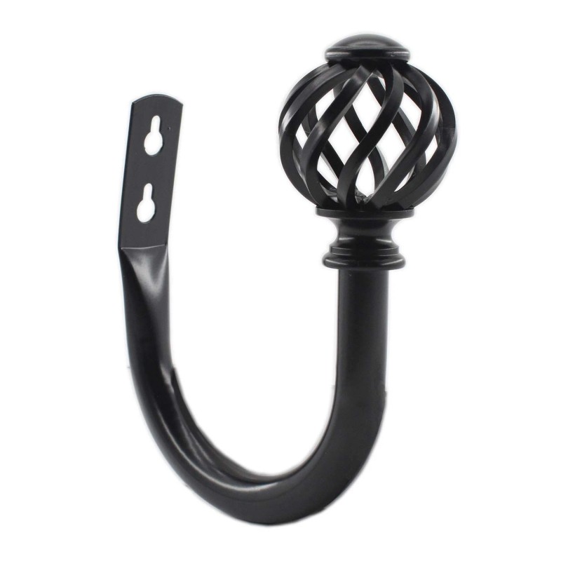Ulifestar 2 Pack Curtain Holdbacks,U Shaped Wall Mounted Curtain Tieback