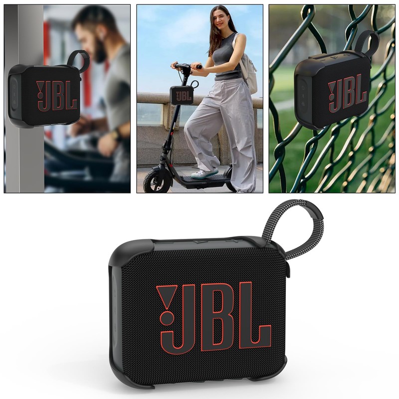 HOLACA Custodia con cinturino per altoparlante Bluetooth JBL GO 4,