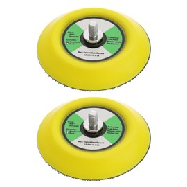 The Lord of the Tools 2PCS M6 Thread Polishing Pad 12000 RPM Velvet-Backed Sandpaper Pneumatic Sander Sticky Disc Sanding Chassis Power Tools Accessories 75mm