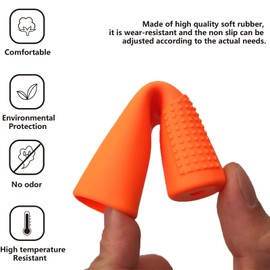 REWOLFNUS 2 PCS Universal Gear Shift Lever Protector Rubber Anti Slip Shifter Cover Shift Lever Pedal Cover for All Most Motorcycle(Orange)