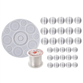 Vacatga Wind Chimes Resin Silicone Molds Wall Hanging Windchimes Making Tool Resin Casting Molds for DIY Craft Home Decoration B# Silicone, 188x3.6mm/7.4x0.14in