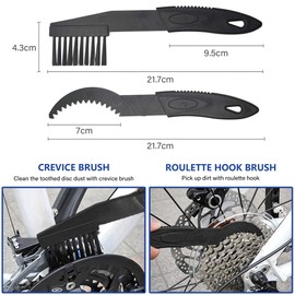 YIMAX Bicycle Cleaning Brush, 5PCS Bicycle Chain Cleaning Tool Set,Bike Chain Crankset Brush,Bike Cleaner Brush Tools Bike Chain Cleaner Brush Suitable for All Bike