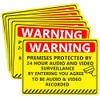 24 Hour Audio and Video Recording Warning Stickers 5x7 Inch