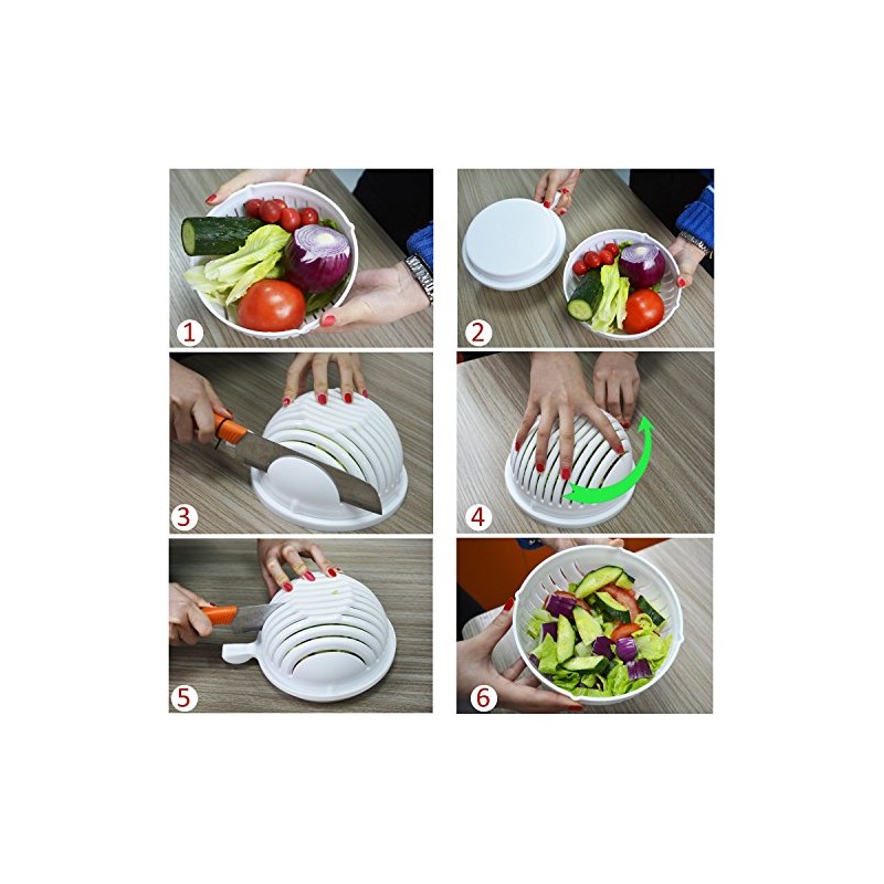 Hoga Kitchenfix HF153 Salad Cutter, Fruit Cutter, Vegetable Cutter, Peeler