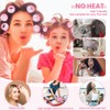 JOLCEEY 50pcs Hair Rollers with Clips, Jumbo Large Medium Small