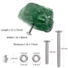 KYEYGWO Pack of 2 Irregular Stone Furniture Knobs with Screw,
